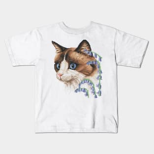 Four Seasons Spring Ragdoll Cat Kids T-Shirt